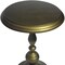 Homeroots 24" Brass Aluminum Round Pedestal End Table 632721 - alternate 2