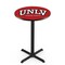 Holland Bar Stool Co 42" Blk Wrinkle UNLV Pub Table, 36" dia. Top L211B4236UNevLV - alternate 1