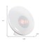 Homeroots 7" White Round LED Desk Lamp With USB 564223 - alternate 4