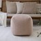 Homeroots 18" Taupe Polyester Cube Outdoor Pouf Ottoman 551569 - alternate 3