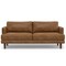 Homeroots 76" Brown Leather Sofa 640999 - alternate 1