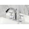 Kingston Brass Widespread Bathroom Faucet with Knurled Handle and Brass Pop-Up, Polished Chrome KS2961KNL - alternate 2