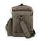 Picnic Time Family Of Brands Weekender 6 Bottle Insulated Wine Bag, Khaki Green with Brown Accents 663-06-140-000-0 - alternate 4