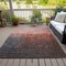Homeroots 5' X 8' Blush And Dark Gray Ombre Washable Indoor Outdoor Area Rug 602888 - alternate 3