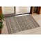 Homeroots 3' X 5' Taupe Brown And Ivory Moroccan Washable Indoor Outdoor Area Rug 594352 - alternate 1