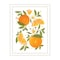 Homeroots Citrus Orange Botanical White Framed Print Wall Art 529841 - alternate 2