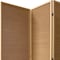 Homeroots 71" Brown Folding Three Panel Screen Room Divider 370410 - alternate 3