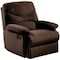Homeroots 35" Chocolate Microfiber Recliner 320535 - alternate 1