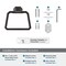 Amerock St. Vincent Oil Rubbed Bronze Contemporary 5-9/16 in 141 mm Length Towel Ring BH36042ORB - alternate 2