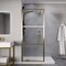 Anzzi 34 in. x 78 in. Fixed Frameless Shower Door in Brushed Gold w/ Tsunami Guard Tempered Clear Glass SD-AZFL06002BG - alternate 6