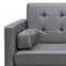 Homeroots 80" Gray Faux Leather Sleeper Sofa With Silver Legs 372116 - alternate 4
