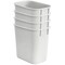 Acrimet Wastebasket, Deskside Bin, 3.25 Gallon/13 Quart/ 12 Liter (Plastic) (White Color), 4PK 576.5 - alternate 4