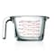 Nutrichef High Borosilicate Glass Measuring Cup with Customized Decal Scale, 500 ml, Safe to Use in Microwave NCGLMES50 - alternate 1