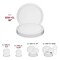 Smarty Had A Party 10 Clear Flat Round Disposable Plastic Dinner Plates 120 Plates, 120PK 830-CL-CASE - alternate 5