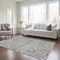 Homeroots 3' X 5' Gray And Ivory Abstract Washable Indoor Outdoor Area Rug 598968 - alternate 5