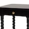 Baxton Studio Niklas Nightstand with Twisted Legs - 1-Drawer Bedroom Side Table with Storage Shelf, Black 266-14636-ZORO - alternate 4