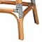 Bali & Pari Genica Classic French Two-Tone Navy and White Weaving and Natural Rattan 2-Piece Counter Stool Set 251-2PC-13956-ZORO - alternate 2