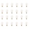 Bulbrite Incandescent Dimmable 25W Globe G25 Bulbs, Clear Glass, Medium E26 Screw Base, 2700K, 24PK 861093 - alternate 1