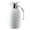 Service Ideas Nicollet Series 1-Liter Stainless Vacuum Insulated Carafe with Push Button Lid in Radiant White NIC10BSPBWH - alternate 3