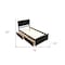 Homeroots Espresso Inlaid Panels Wood Twin Bed Frame With Two Drawers 544999 - alternate 4