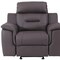Homeroots 41" Brown Fascinating Leather Reclining Chair 329543 - alternate 5
