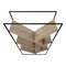 Homeroots 60" Taupe Metal Five Tier Geometric Bookcase 489787 - alternate 1