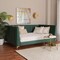 Baxton Studio Oksana Glam and Luxe Emerald Green Velvet and Gold Metal Full Daybed 257-14138-ZORO - alternate 3