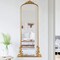 Homeroots 68" Gold Arch Metal Framed Standing Mirror 565136 - alternate 6