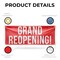 Signmission Grand Reopening, 24 Inch x 72 Inch, Vinyl Banner B-72-30678 - alternate 2