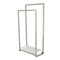 Kingston Brass 33-5/8" Freestanding Pedestal 2-Tier Towel Rack with Wooden Shelf, Polished Nickel SCC8266 - alternate 1