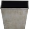 Homeroots 5in Gray Recycled Plastic Indoor Outdoor Square Pot Planter 488256 - alternate 3