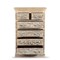 Homeroots 35" White Solid Wood Six Drawer Chest 521248 - alternate 2