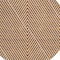 Homeroots 8' Terra Cotta And Ivory Round Geometric Washable Indoor Outdoor Area Rug 612156 - alternate 3