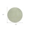Homeroots 8' Green And Ivory Round Chevron Washable Indoor Outdoor Area Rug 596263 - alternate 2