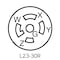Leviton Locking Receptacle, L23-30R, 30 A, 347/600V AC, Three Phase, 4 Pole, Flush Mount, Screw Terminals 2830-IG - alternate 2