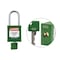Brady Padlock Plastic GRN 1.5in Steel KeyCode2 SDPL-GRN-38ST-002 - alternate 1