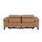 Homeroots 77in Chestnut and Black Italian Leather Power Reclining Loveseat 720499 - alternate 2