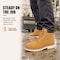 Handpoint Mens 6 in Soft Toe Nubuck Leather Work Boots-Slip Resistant, EH Rated, Wheat, 10 84101D-10 - alternate 4