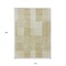 Homeroots 10' X 14' Beige And Ivory Striped Washable Indoor Outdoor Area Rug 581640 - alternate 3