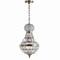 Jonathan Y Regina 12" Crystal/Metal Empire LED Pendant, Antique Brass JYL6109A - alternate 8