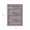 Homeroots 10' X 14' Brown And Beige Striped Washable Indoor Outdoor Area Rug 631484 - alternate 4