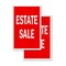 Signmission Estate Sale, A-Frame & 2 Decals Installed, Heavy-Duty Plastic Frame SBHD-D-2436-Estate Sale - alternate 3