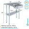 Amgood 14 in. x 36 in. Stainless Steel Table With Drawer AMG WT-1436 + DRAWER-1510-Z - alternate 3