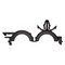 Auveco Wire Loom Routing Clip 3/4in Inside Diameter 1in O.D., 25PK 14547 - alternate 2