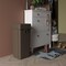 Regal Altair 23 Gallon Square Brown Plastic Trash Can with Drop Shot Swing Lid,  ZR-TC-100-BR-23+LD-100-KIT - alternate 2