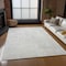 Homeroots 9' X 12' Silver And Ivory Geometric Washable Indoor Outdoor Area Rug 577599 - alternate 3