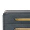 Homeroots 22" Black Solid Wood Two Drawer Nightstand 651871 - alternate 3
