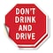 Signmission Don't Drink and Drive, 4 inch X 4 inch, Vinyl Decal, 2PK OC-D-2PACK-4-79 - alternate 1