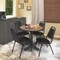 Regency Round Kobe Breakroom Table W/ 4 Restaurant Stack Chairs, 30 in W, 30 in L, Noble Oak TKB30RNDNO29BK - alternate 3