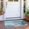 Homeroots 2' X 3' Gray and Ivory Abstract Washable Non Skid Indoor Outdoor Area Rug 559613 - alternate 4